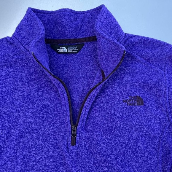 The north face purple fleece quarters zip jacket - Picture 1 of 7